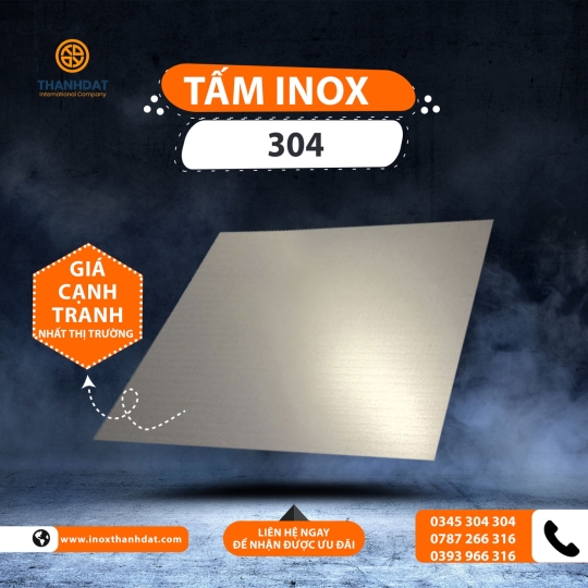 tấm inox 304 dày 1mm